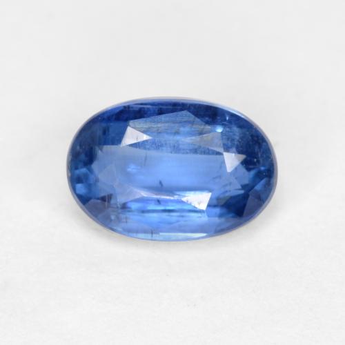Cianita azul natural de 0,61 ct, corte óvalo, SI-I1