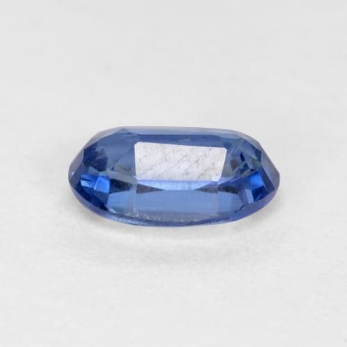 Cianita azul natural de 0,61 ct, corte óvalo, SI-I1