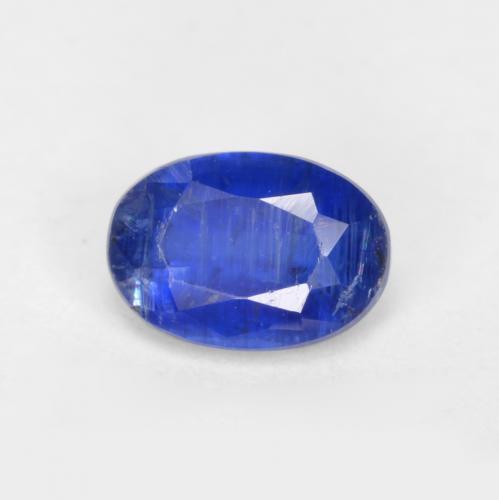 Cianita azul natural de 0,61 ct, corte óvalo, SI-I1