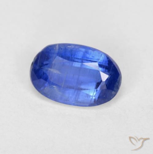 Cianita Azul oscuro natural de 0.62 ct, Ovalada, SI-I1