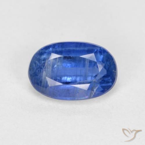 0.79ct Natural Azul aciano cianita, Ovalada, SI-I1