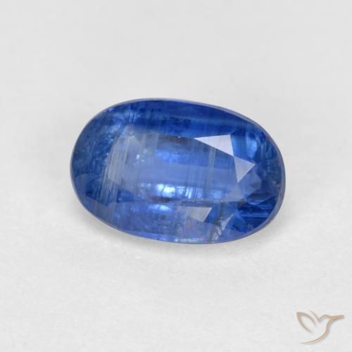Cianita Azul aciano natural de 0.79 ct, Ovalada, SI-I1