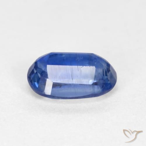 Cianita Azul oscuro natural de 0.75 ct, Ovalada, SI-I1