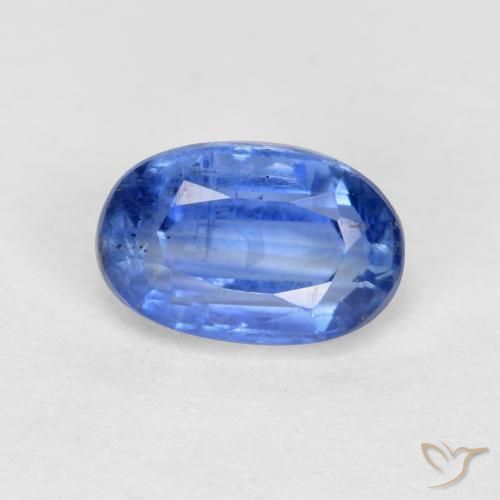 0.67ct Natural Azul claro cianita, Ovalada, SI-I1