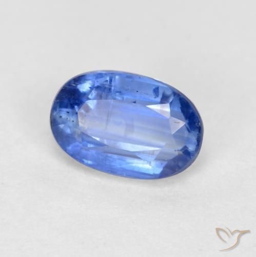Cianita Azul claro natural de 0.67 ct, Ovalada, SI-I1