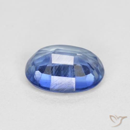 Cianita Azul oscuro natural de 1.05 ct, Ovalada, VS-SI