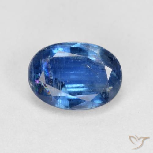 1.12ct Natural Azul medio cianita, Ovalada, VS-SI