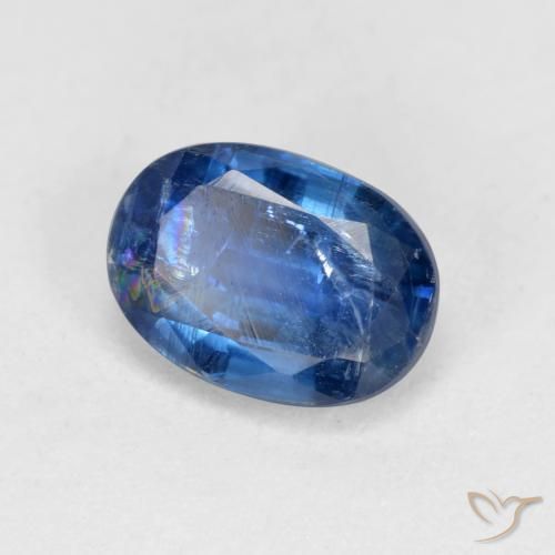 Cianita Azul medio natural de 1.12 ct, Ovalada, VS-SI