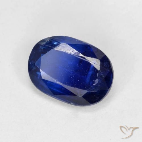 Cianita Azul oscuro natural de 1.10 ct, Ovalada, VS-SI