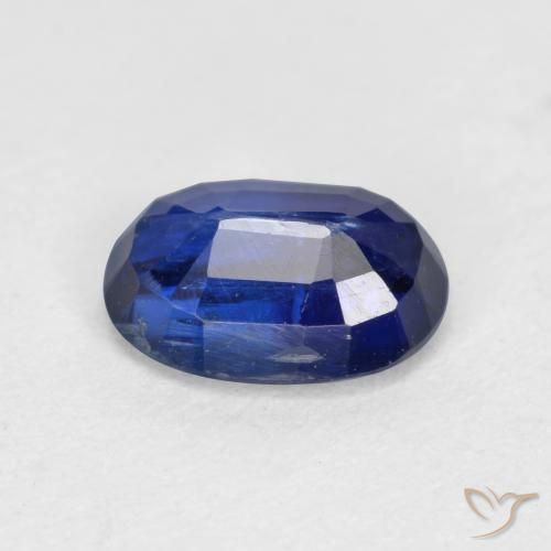 Cianita Azul oscuro natural de 1.10 ct, Ovalada, VS-SI