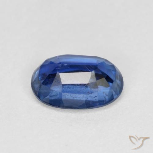 Cianita Azul oscuro natural de 0.96 ct, Ovalada, VS-SI