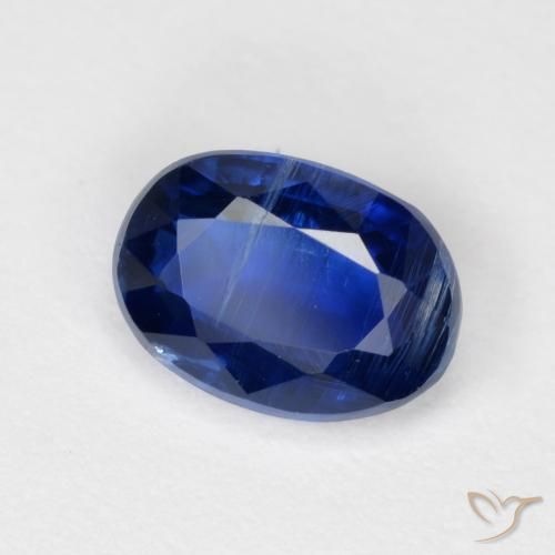 Cianita Azul marino natural de 1.03 ct, Ovalada, VS-SI