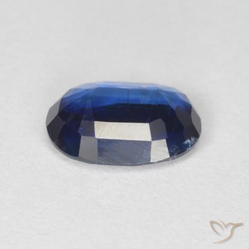Cianita Azul oscuro natural de 0.88 ct, Corte Óvalo, VS-SI