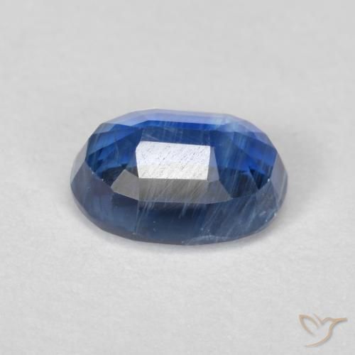 Cianita Azul oscuro natural de 1.15 ct, Ovalada, VS-SI