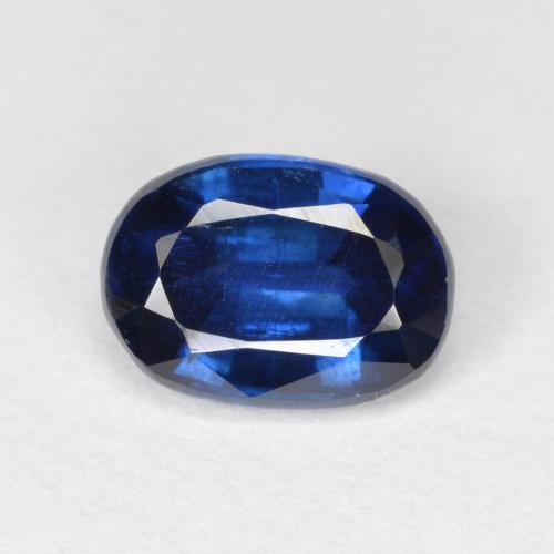 Cianita azul intenso natural de 1,16 ct, corte óvalo, VS-SI