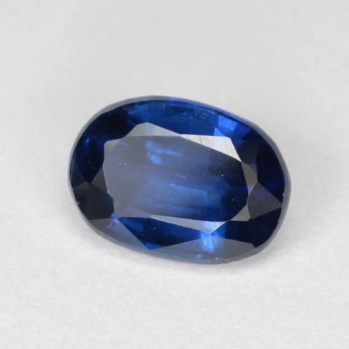 Cianita azul intenso natural de 1,16 ct, corte óvalo, VS-SI