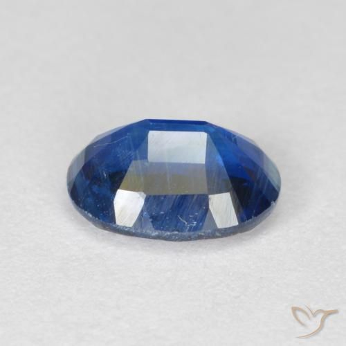 Cianita Azul oscuro natural de 1.14 ct, Ovalada, VS-SI
