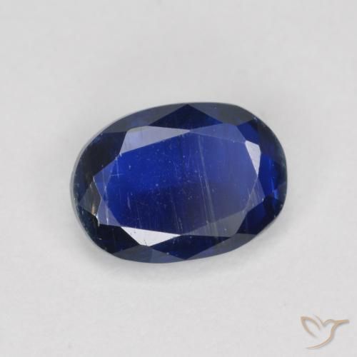 Cianita Azul marino natural de 1.00 ct, Ovalada, SI