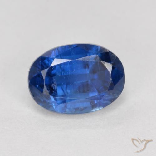 Cianita Azul marino natural de 1.29 ct, Ovalada, VS-SI