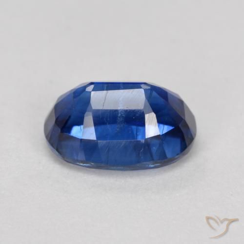 Cianita Azul marino natural de 1.29 ct, Ovalada, VS-SI