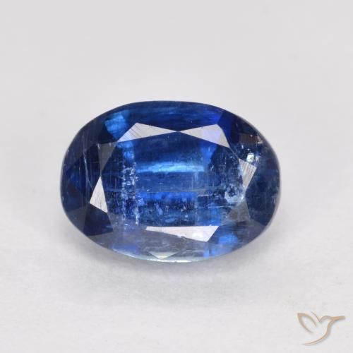 1.29ct Natural Azul marino cianita, Ovalada, SI, Photo A