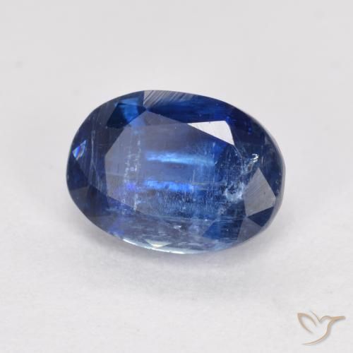 Cianita Azul marino natural de 1.29 ct, Ovalada, SI