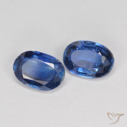 Gemas de Cianita Azul marino natural de 1.98 ct, Ovalada, SI