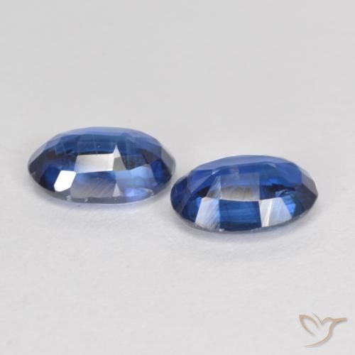 Gemas de Cianita Azul marino natural de 1.98 ct, Ovalada, SI