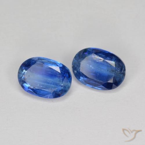 Gemas de Cianita Azul oscuro natural de 2.06 ct, Ovalada, SI