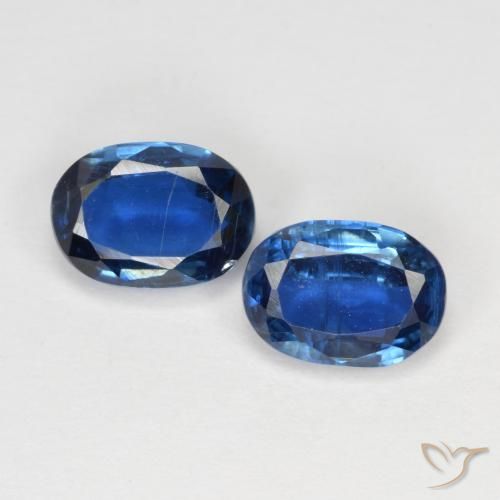 2.28ctw Natural Azul marino cianita, Ovalada, VS-SI
