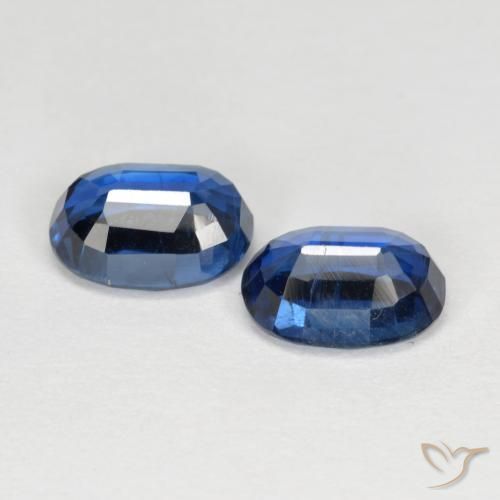 Gemas de Cianita Azul marino natural de 2.28 ct, Ovalada, VS-SI