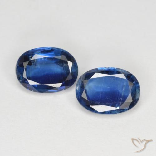 1.88ctw Natural Azul marino cianita, Ovalada, VS-SI