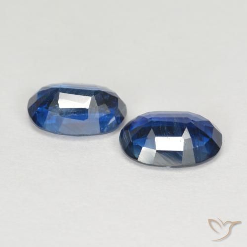 Gemas de Cianita Azul marino natural de 1.88 ct, Ovalada, VS-SI
