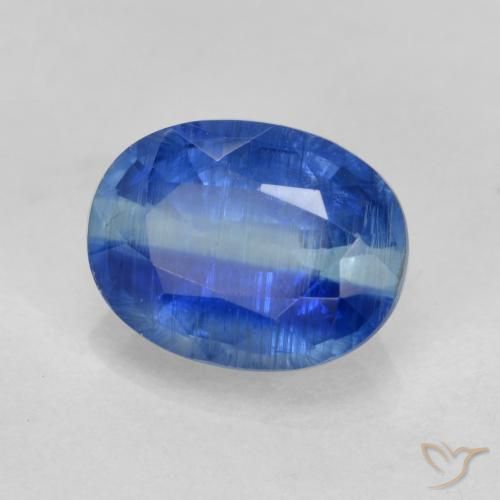 Cianita Azul medio natural de 1.66 ct, Ovalada, SI