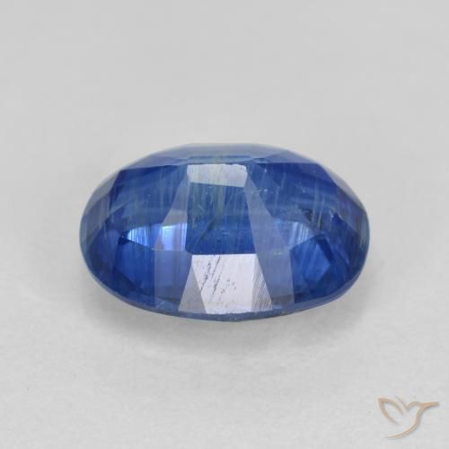 Cianita Azul medio natural de 1.66 ct, Ovalada, SI