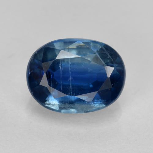 Cianita Azul noche natural de 1.68 ct, Corte Óvalo, VS-SI