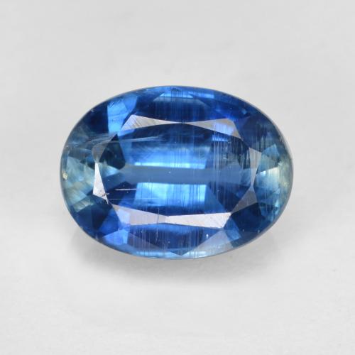 Cianita azul natural de 1,70 ct, corte óvalo, SI