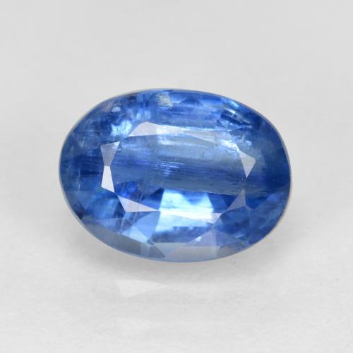 Cianita azul natural de 1,69 ct, corte óvalo, SI