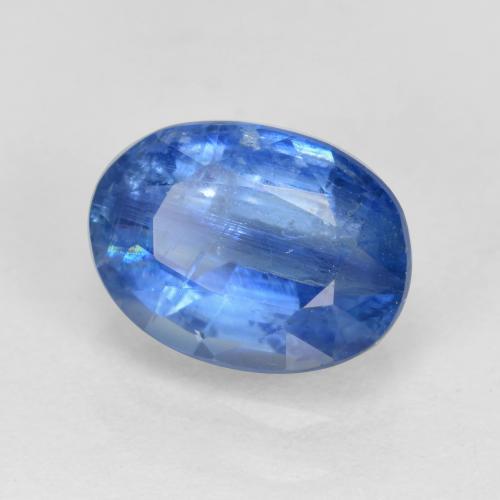 Cianita azul natural de 1,69 ct, corte óvalo, SI