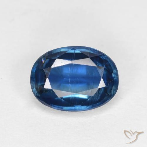 Cianita Azul marino natural de 1.71 ct, Corte Óvalo, VS-SI