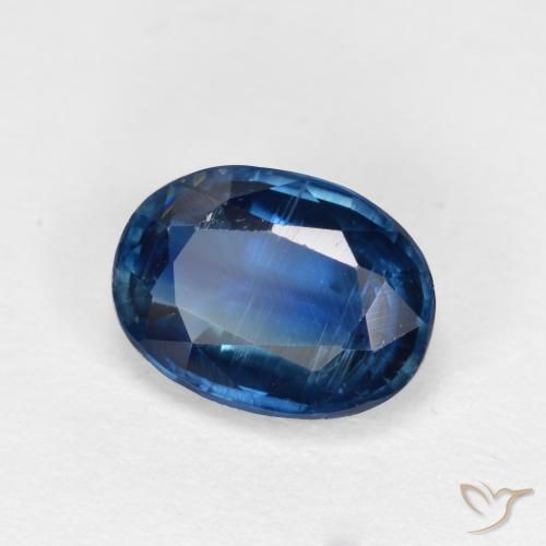 Cianita Azul marino natural de 1.71 ct, Corte Óvalo, VS-SI