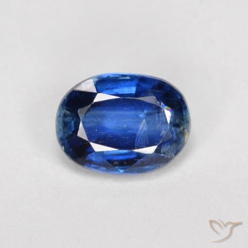 1.73ct Natural Azul marino cianita, Ovalada, VS-SI