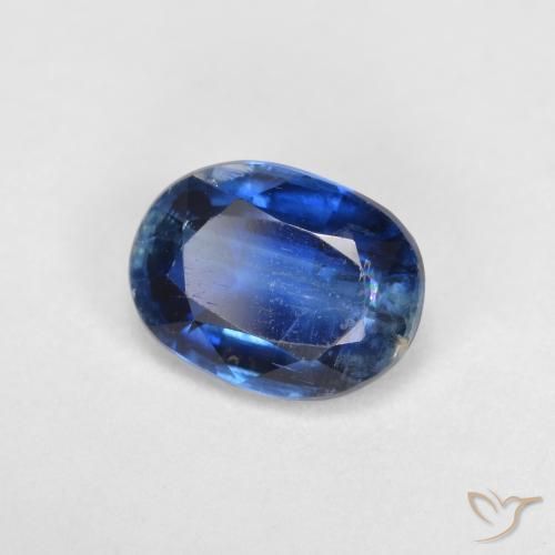 Cianita Azul marino natural de 1.73 ct, Ovalada, VS-SI