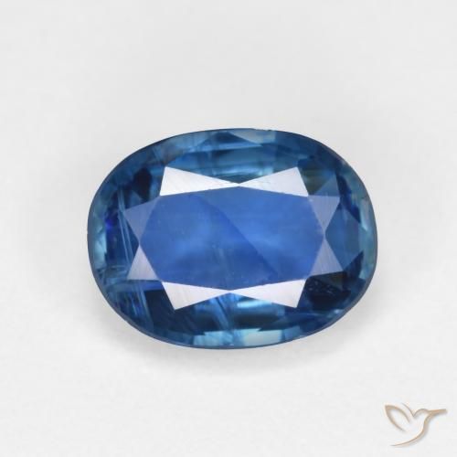 1.82ct Natural Azul marino cianita, Ovalada, VS-SI