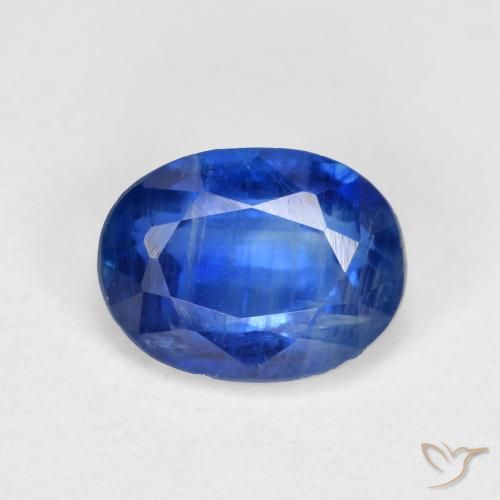 Cianita azul natural de 1,84 ct, corte óvalo, SI
