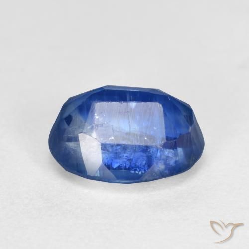Cianita azul natural de 1,84 ct, corte óvalo, SI