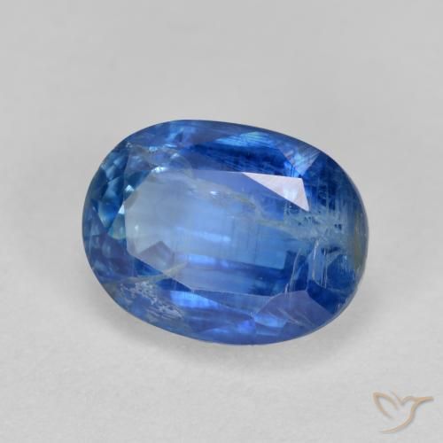 Cianita Azul claro natural de 2.37 ct, Corte Óvalo, SI-I1