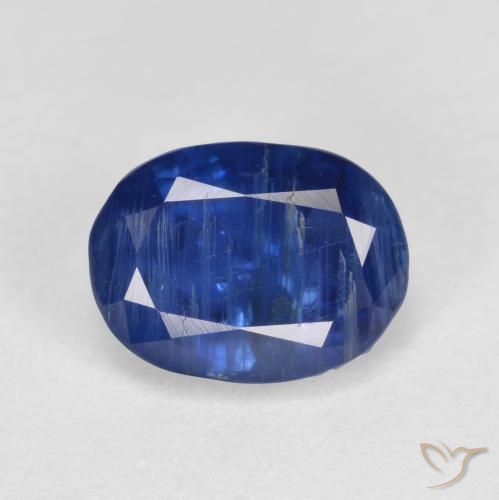 Cianita Azul oscuro natural de 1.81 ct, Corte Óvalo, SI-I1