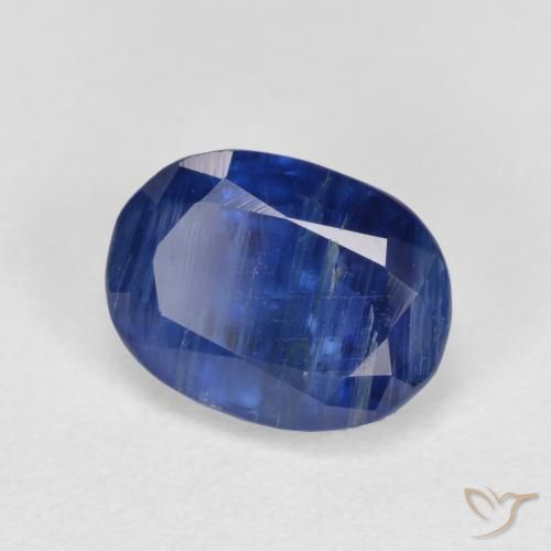 Cianita Azul oscuro natural de 1.81 ct, Corte Óvalo, SI-I1