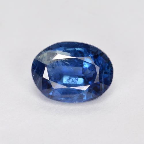 Cianita azul natural de 1,71 ct, corte óvalo, SI